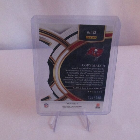 2023 Panini Select Premier #133 Cody Mauch White /199 Die Cut Rookie - Picture 2 of 5